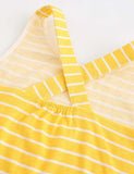 Toddler Girl Pony Appliqu¡§| Striped Sleeveless Dress - CCMOM