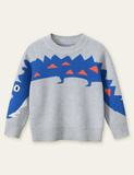 Toddler Kid Alligator Printed Pull Over Sweater - CCMOM