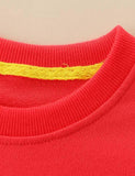 Toddler Kid Rainbow Flower Appliqu¡§| Pull Over Sweatshirt - CCMOM