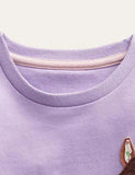 Toddler Kid Three Horses Appliqu¡§| Embroidered Pull Over Sweatshirt - CCMOM