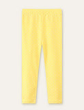 Toddler Solid Color Polka Dot Print Leggings - CCMOM