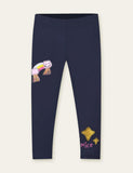 Toddler Unicorn Rainbow Appliqu¡§| Leggings - CCMOM