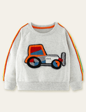 Tractor Appliqu¡§| Sweatshirt - CCMOM