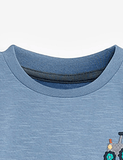 Tractor Embroidered Long Sleeve T-shirt - CCMOM