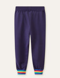 Train Appliqu¡§| Rainbow Sweatpants - CCMOM