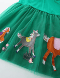 Tulle short sleeve dress for girls - CCMOM
