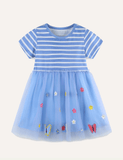 Tulle skirt short sleeve for girls - CCMOM