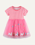 Tulle skirt short sleeve for girls - CCMOM