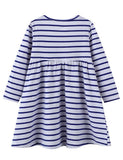 Two Birds Appliqu¡§| Striped Dress - CCMOM