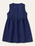 Unicorn Appliqu¡§| Denim Dress - CCMOM