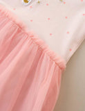 Unicorn Appliqu¡§| Long Sleeve Dress - CCMOM
