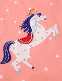 Unicorn Appliqu¡§| Long Sleeve Dress - CCMOM