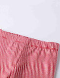Unicorn Appliqu¡§| Striped Leggings - CCMOM