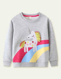 Unicorn Appliqu¡§| Sweatshirt - CCMOM