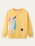 Unicorn Appliqu¡§| Sweatshirt - CCMOM