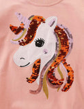 Unicorn Appliqu¡§| Sweatshirt - CCMOM