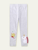 Unicorn Appliqu¨¦ Tassel Leggings