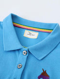 Unicorn Embroidered Polo Dress - CCMOM