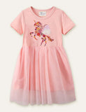 Unicorn Flower Mesh Dress - CCMOM