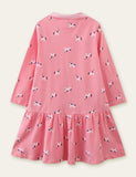 Unicorn Full Printed Long Sleeve Dress - CCMOM