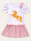 Unicorn Polka Dot Dress - CCMOM