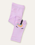 Unicorn Printed Appliqu¡§| Leggings - CCMOM
