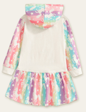 Unicorn Printed Hooded Dress - CCMOM