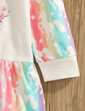 Unicorn Printed Hooded Dress - CCMOM