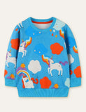 Unicorn Rainbow Printed Sweatshirt - CCMOM