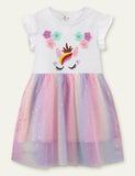 Unicorn Rainbow Tulle Mesh Skirt - CCMOM