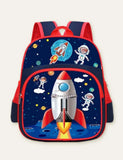 Unicorn Rocket Printed Schoolbag Backpack - CCMOM