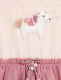 Unicorn Tassel Mesh Long Sleeve Dress - CCMOM
