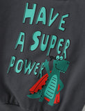Unisex Cartoon Dinosaur Letter Printed Sweatshirt - CCMOM