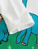 Unisex Dinosaur Friends Printed Long Sleeve T-shirt - CCMOM