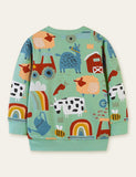 Unisex Farm Animal Printed Sweatshirt - CCMOM