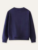 Unisex Rainbow Appliqu¡§| Raindrop Embroidered Sweatshirt - CCMOM