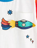 Unisex Rainbow Rocket Printed Long Sleeve T-shirt - CCMOM