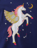Unisex Unicorn Appliqu¡§| Moon Embroidery Sweatshirt - CCMOM