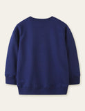 Unisex Unicorn Appliqu¡§| Moon Embroidery Sweatshirt - CCMOM