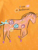 Unisex Unicorn Polka Dot Printed Long-Sleeved T-shirt - CCMOM
