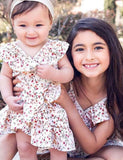 V-neck Floral Family Matching Dress - CCMOM