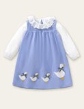 Walking Duck Appliqu¡§| Dress Set - CCMOM