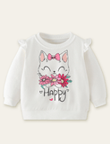 Western Style Cat Printed Sweatshirt - CCMOM