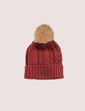Winter Fur Ball Woolen Cap - CCMOM