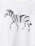 Zebra Printed Long Sleeve T-shirt - CCMOM