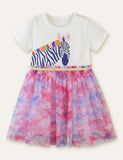 Zebra Printed Mesh Dress - CCMOM